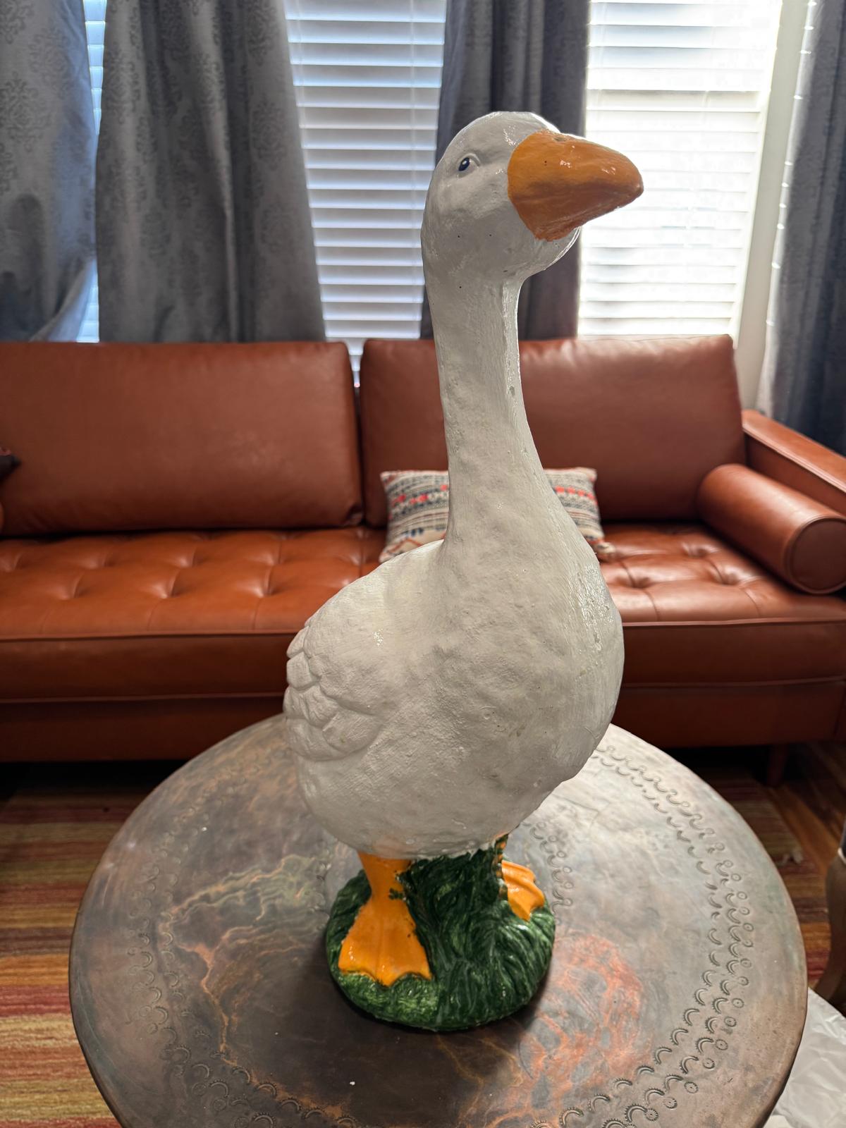 Concrete Goose Statue