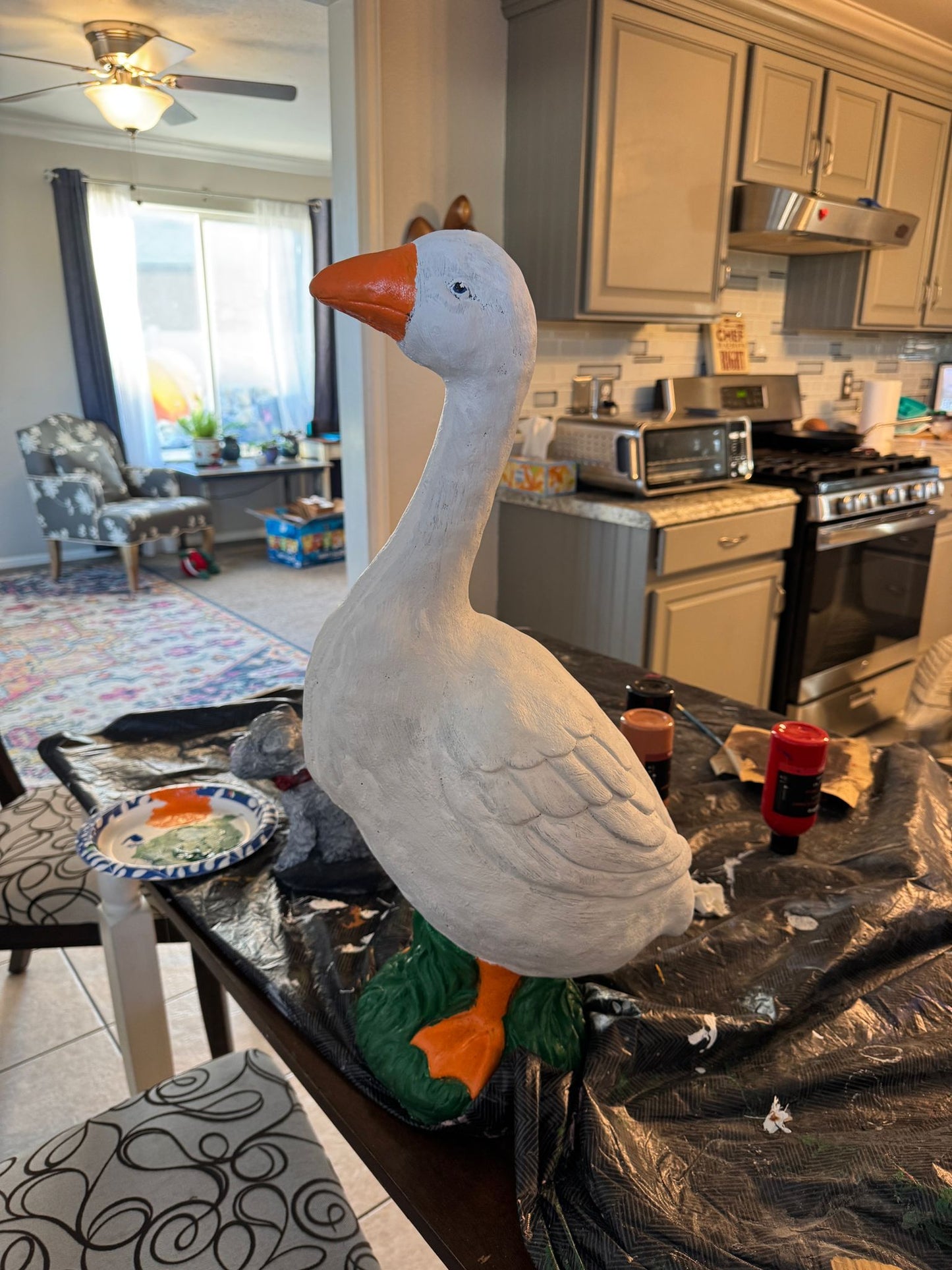 Concrete Porch Goose