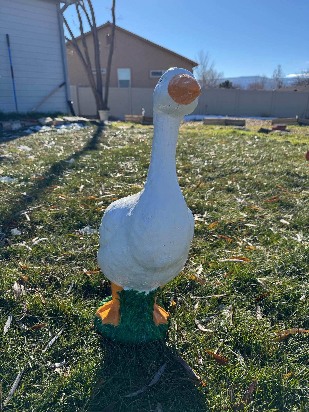 Concrete Goose Statue